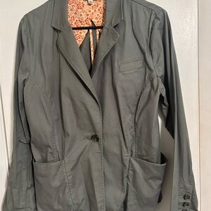 Women's Green Blazer Jacket